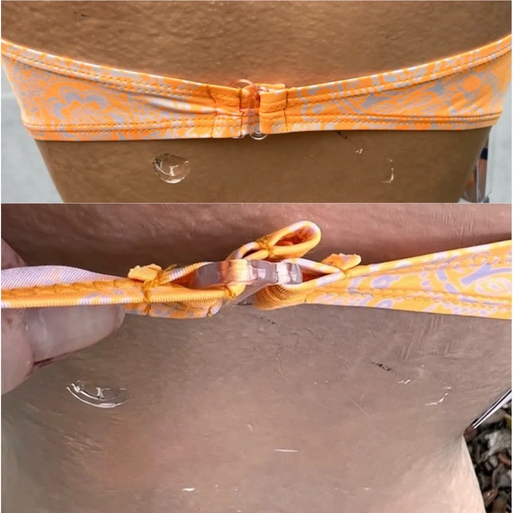 - O’Neill Sz XL Henna Crochet Orange Bikini Set! NEW!